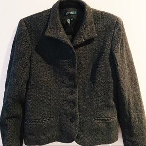Lauren Ralph Lauren Black Gray Jacket Sz. 14
